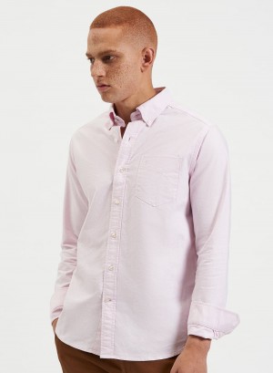 Ben Sherman Brighton Oxford Organic Skjorte Rosa | DV8241507