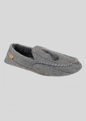 Ben Sherman Cliveden House Moccasin Slipper Grå | PG5984310