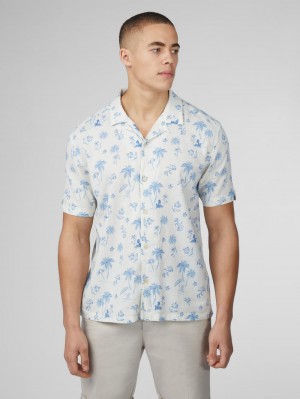 Ben Sherman Signature Resort Skjorte Hvite | PF5386742