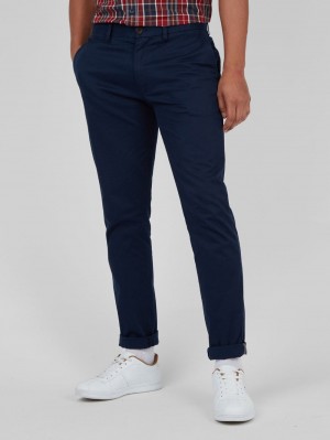 Ben Sherman Signature Skinny Stretch Chino Bukse Marineblå | NH7534802