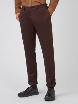 Ben Sherman Signature Slim Stretch Chino Bukse Rød | SR4856213