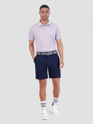 Ben Sherman Solid Air Pique Sports Fit Polo T Skjorte Lilla | SK7825109