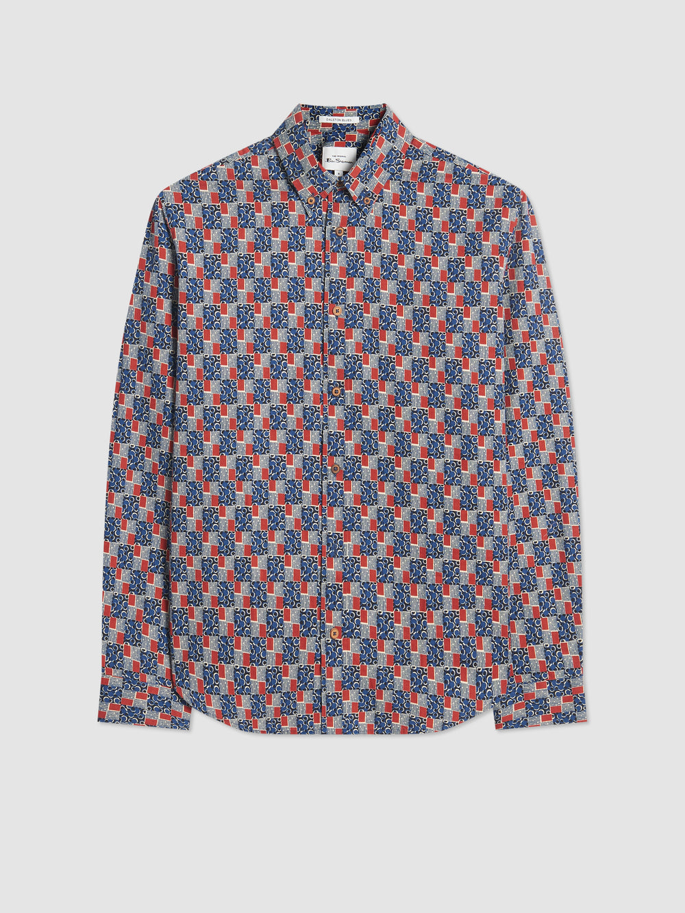 Ben Sherman 1950s Checkerboard Skjorte Indigo | VS2971063