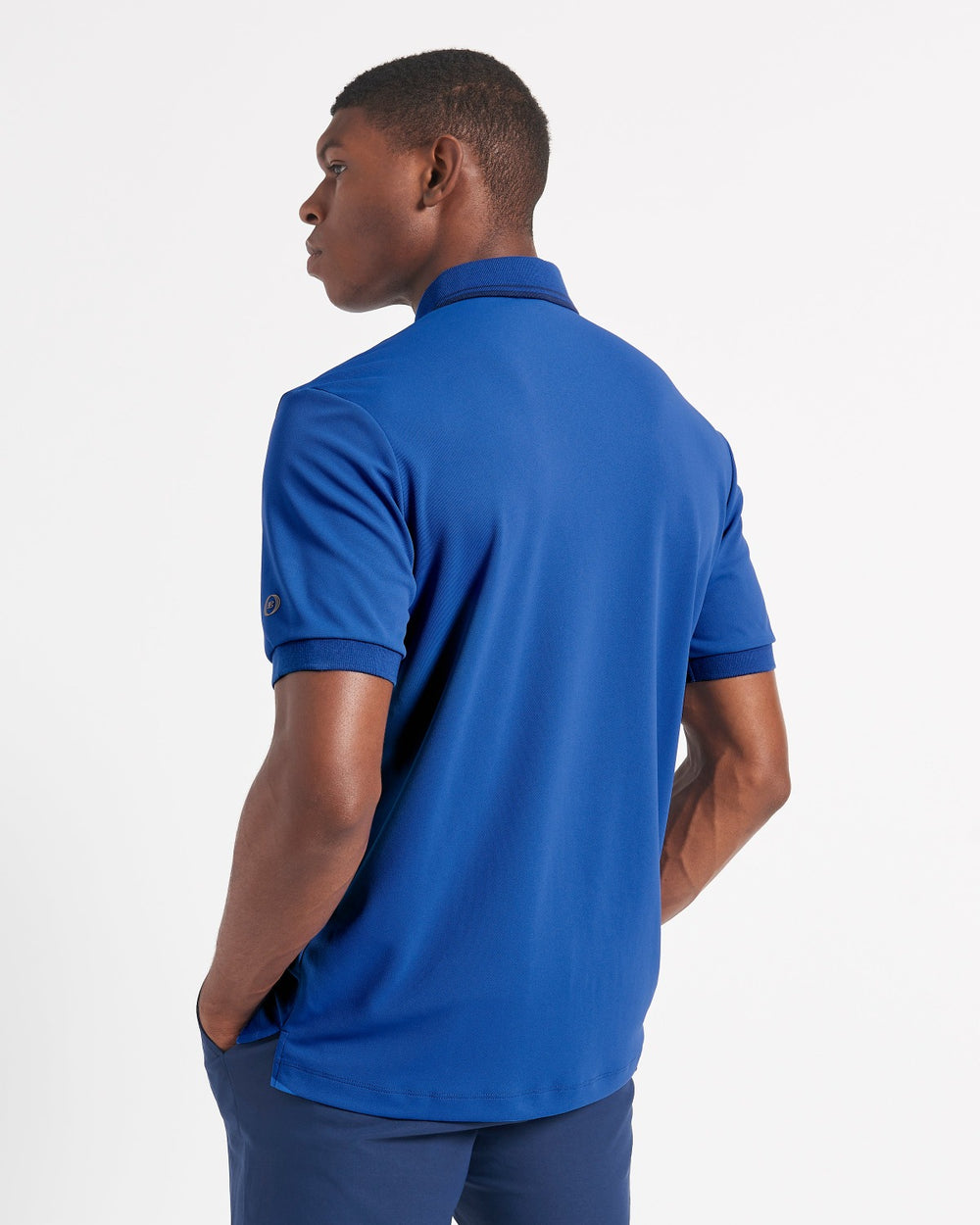 Ben Sherman 360 Motion Stretch Polo T Skjorte Blå Kongeblå | QA9386514