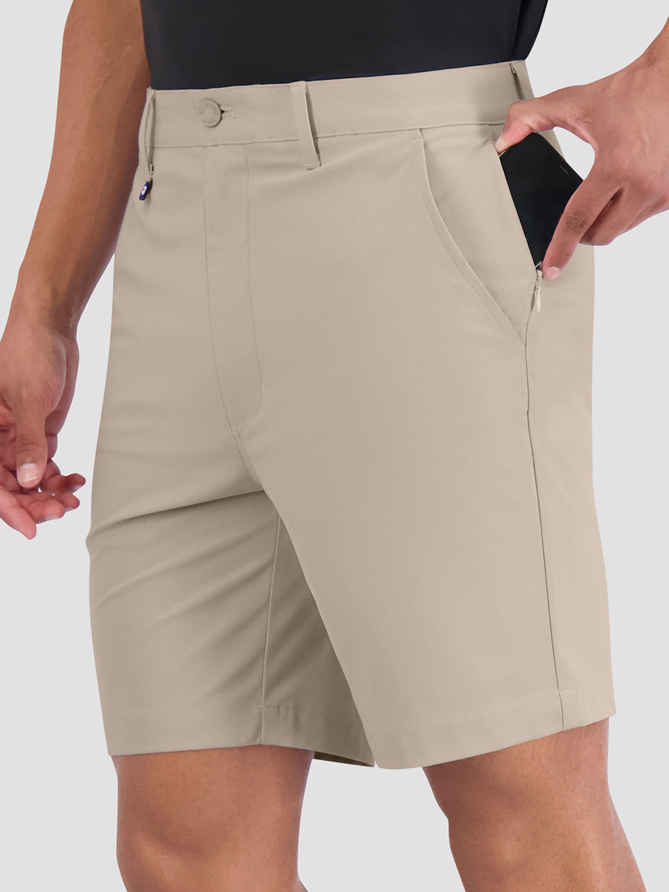 Ben Sherman 4Way Stretch Tech Shorts Khaki | TB1680479