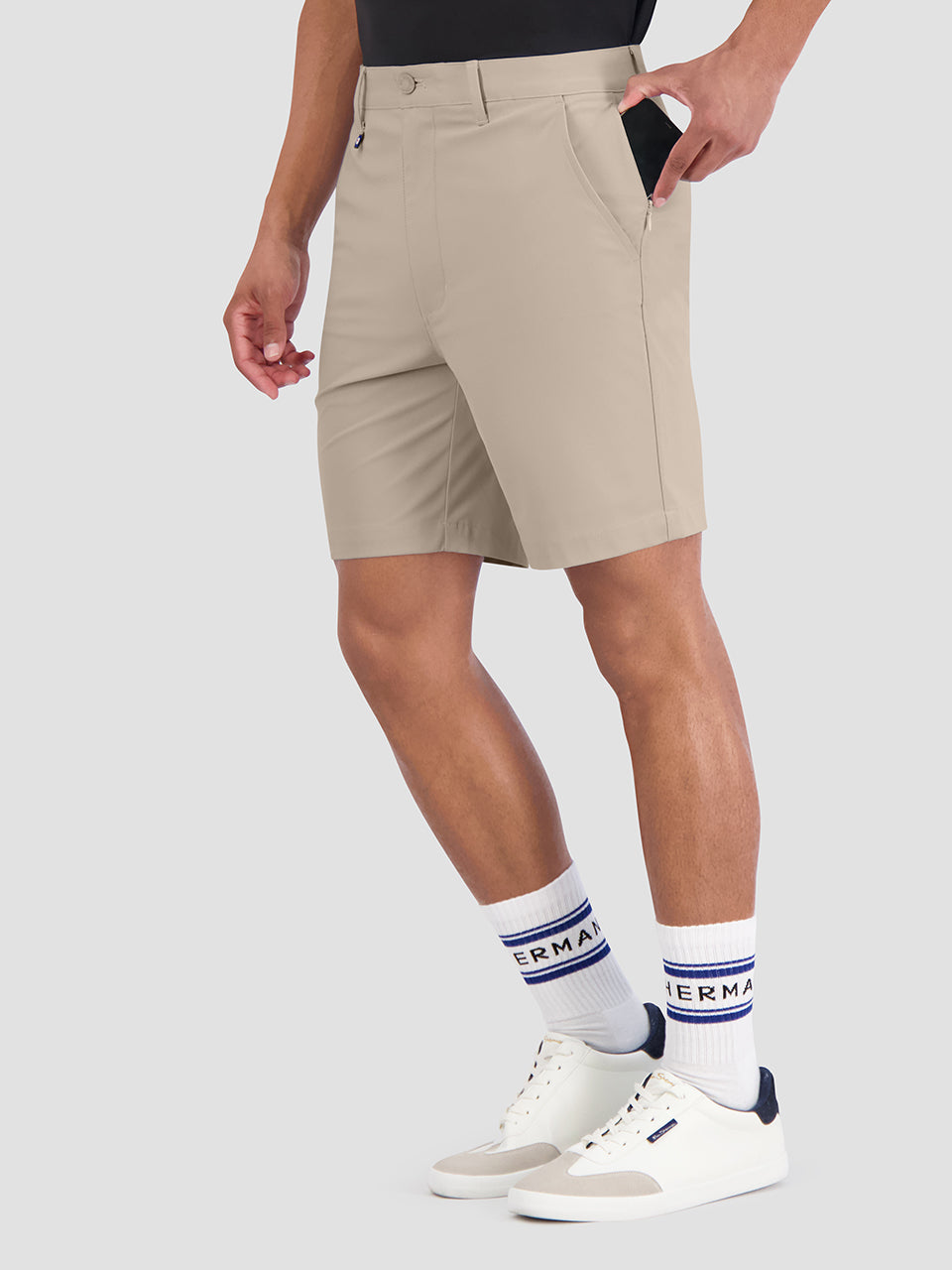 Ben Sherman 4Way Stretch Tech Shorts Khaki | TB1680479