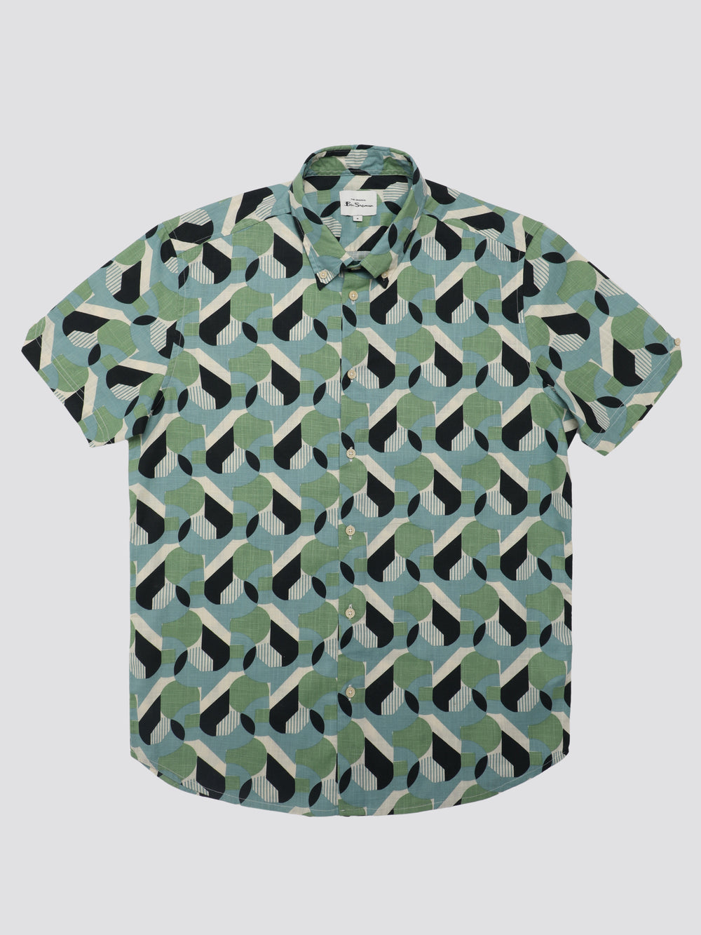 Ben Sherman Art Deco Skjorte Grønn | LS0873541