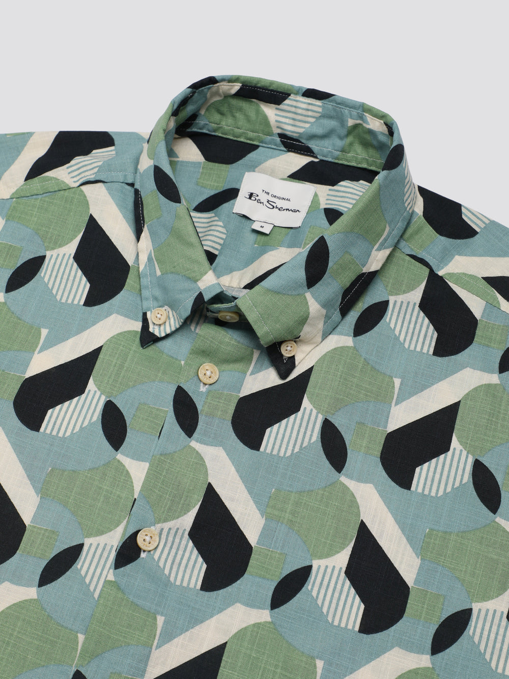 Ben Sherman Art Deco Skjorte Grønn | LS0873541