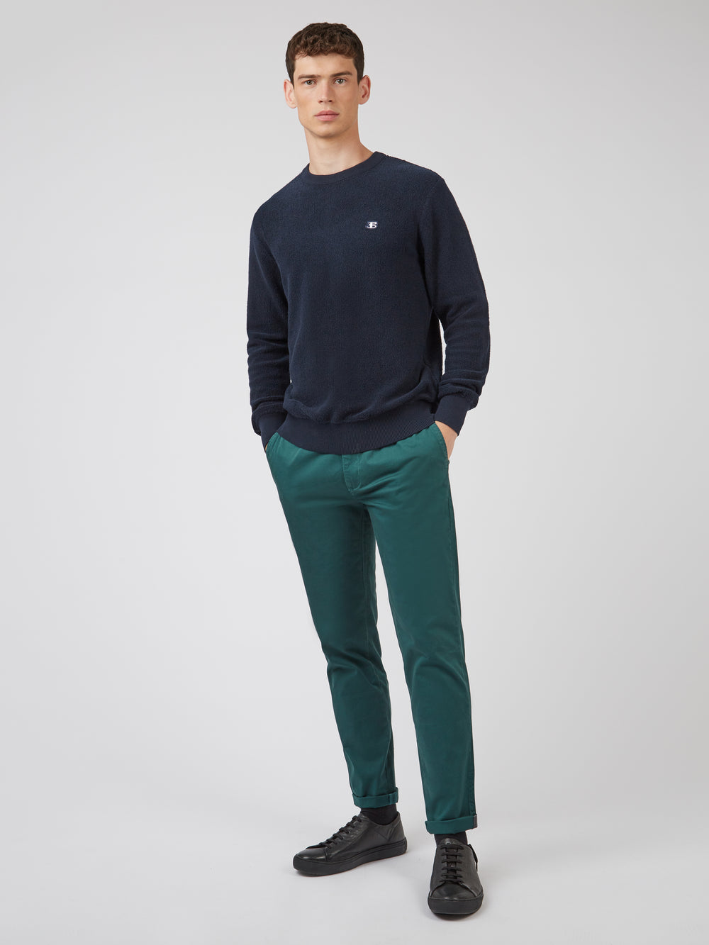 Ben Sherman B by Ben Sherman Crewneck Strikkevarer Marineblå | FD3061924