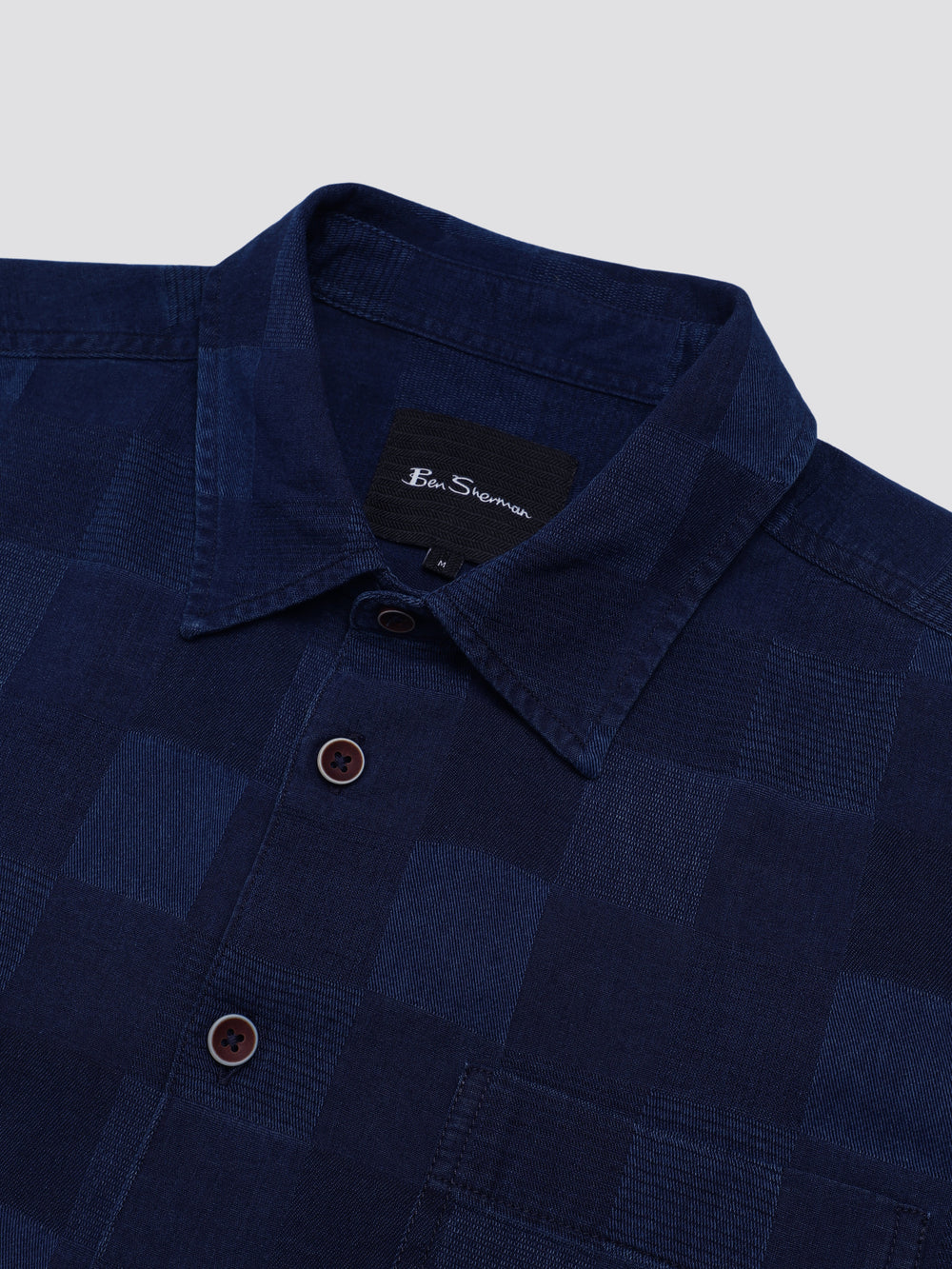 Ben Sherman B by Ben Sherman Indigo Check Skjorte Marineblå | XN8704391