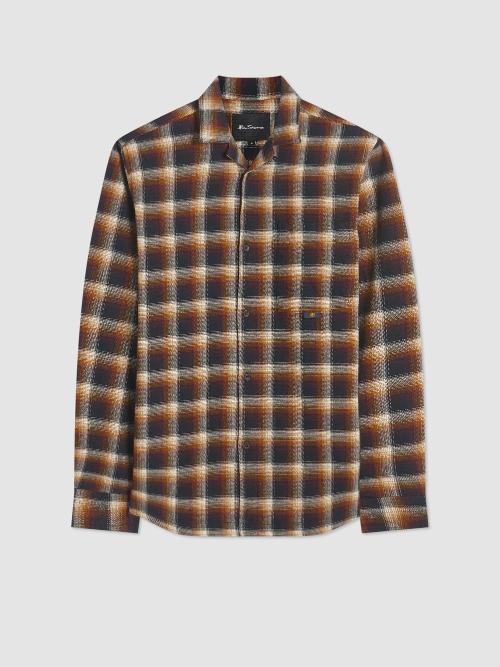 Ben Sherman B by Ben Sherman Ombre Check Skjorte Brune | BN1429853