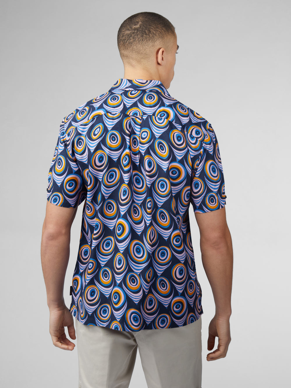 Ben Sherman B by Ben Sherman Psychedelic Print Skjorte Lilla | LR5147326