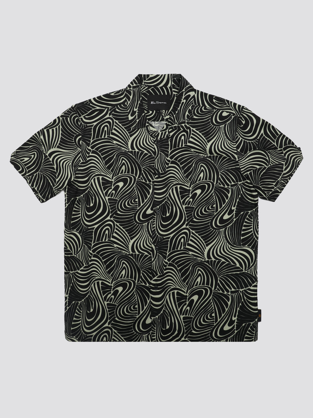 Ben Sherman B by Ben Sherman Psychedelic Swirl Print Skjorte Mint | AF3906457