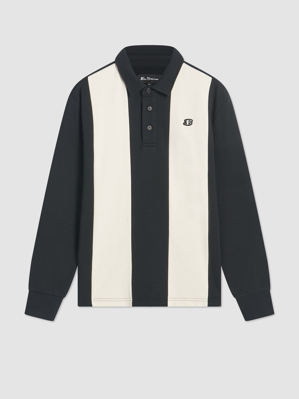 Ben Sherman B by Ben Sherman Stripe Rugby Polo T Skjorte Svarte | IO6593810