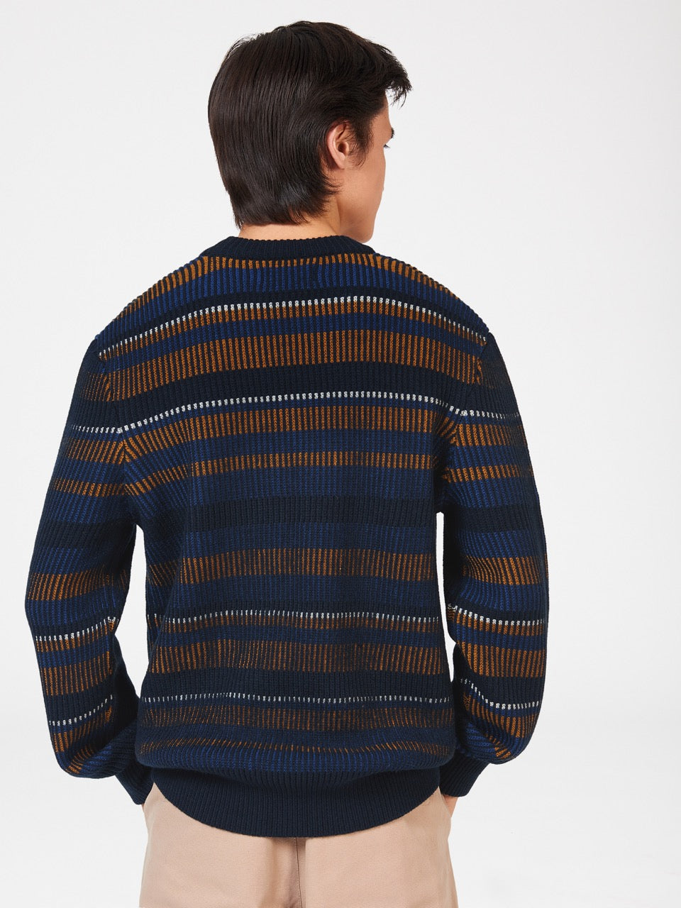 Ben Sherman B by Ben Sherman Stripe Strikkevarer Marineblå | XU1798532