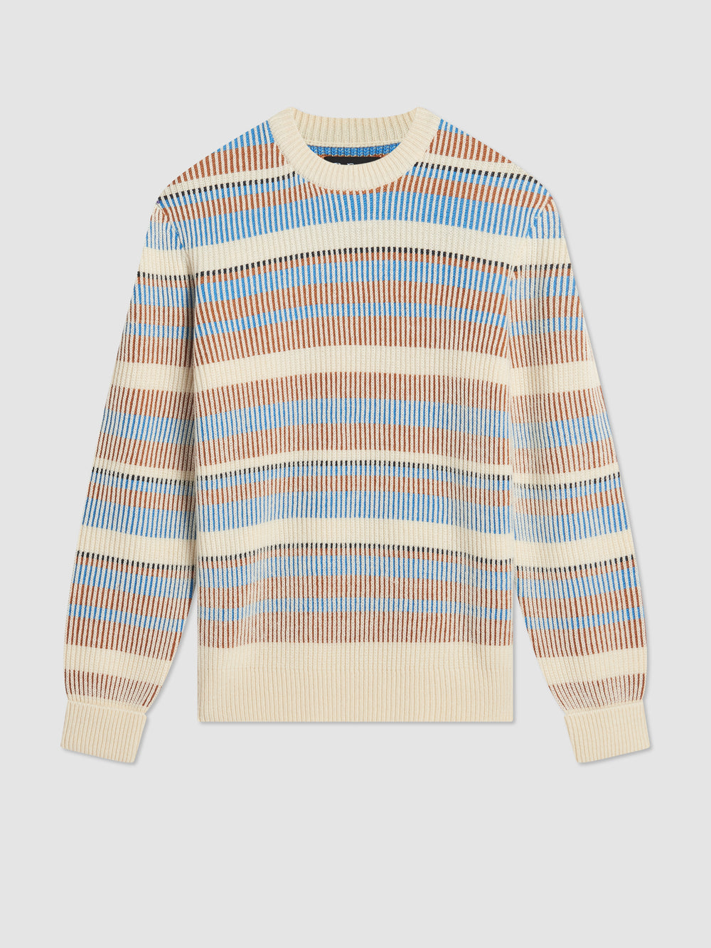 Ben Sherman B by Ben Sherman Stripe Strikkevarer Hvite | QY1604259