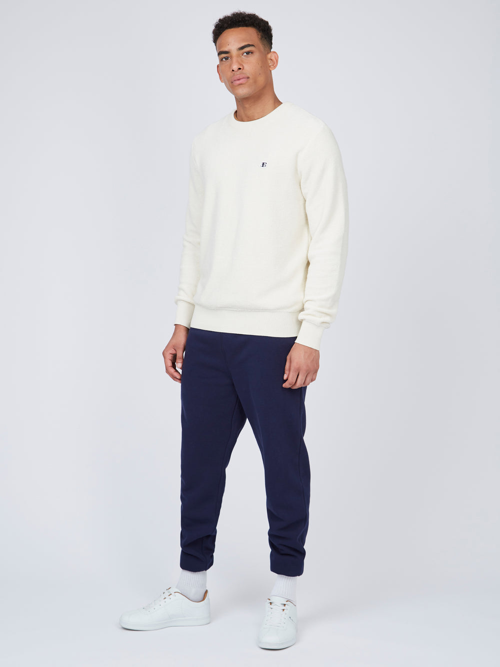 Ben Sherman B by Ben Sherman Textured Strikkevarer Hvite | GE1453826