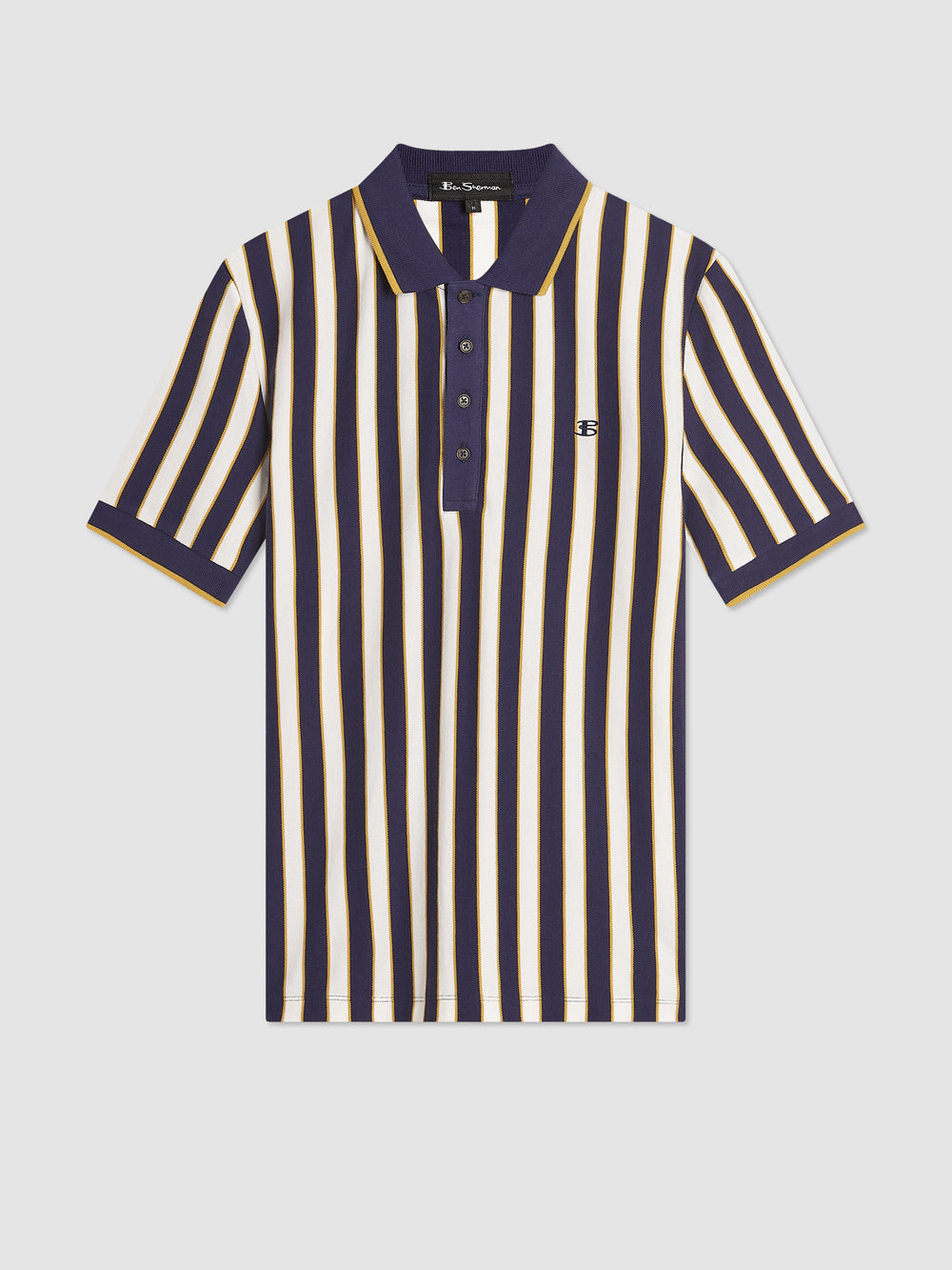 Ben Sherman B by Ben Sherman Vertical Stripe Polo T Skjorte Lilla | GD5198436