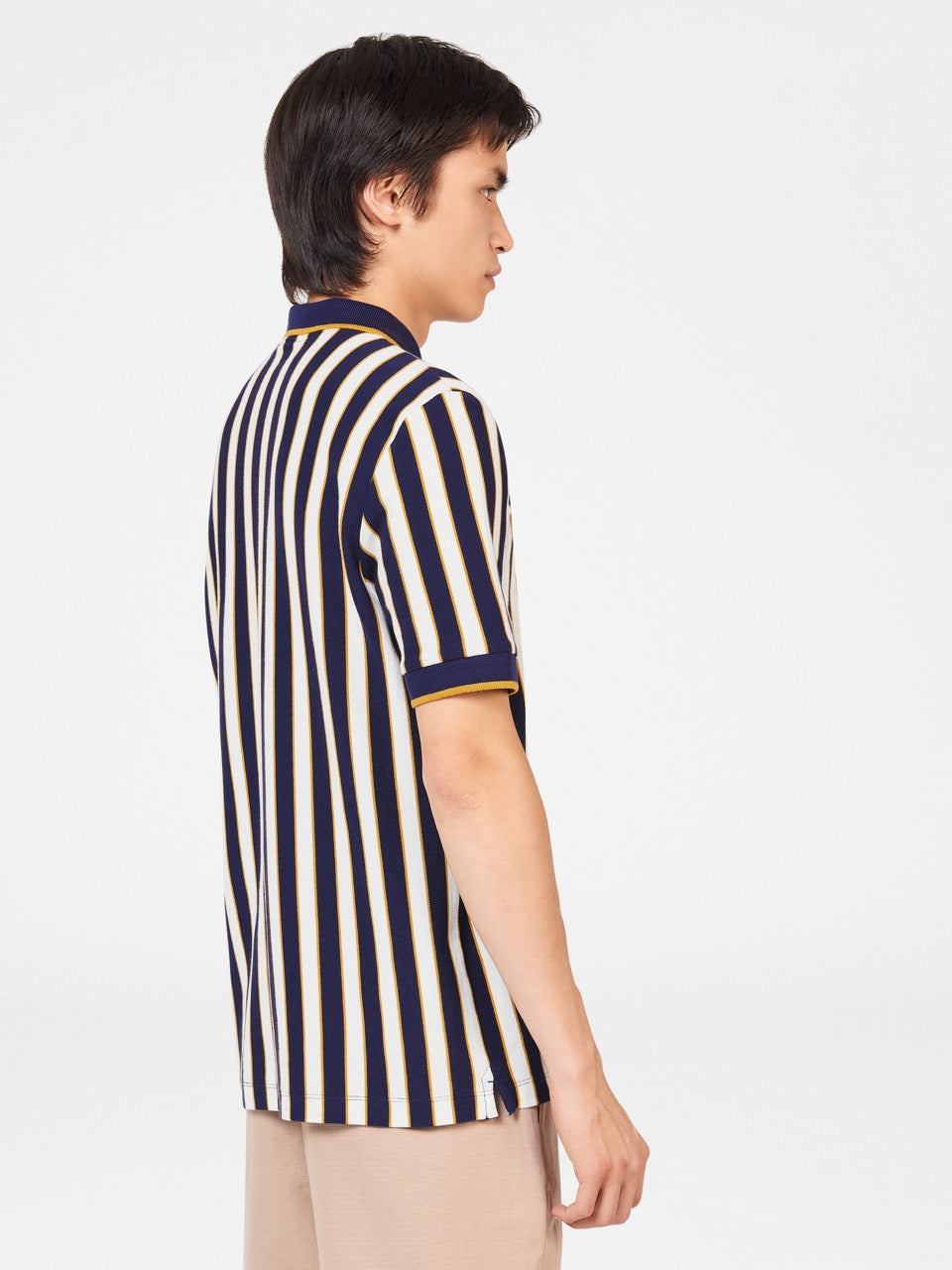 Ben Sherman B by Ben Sherman Vertical Stripe Polo T Skjorte Lilla | GD5198436