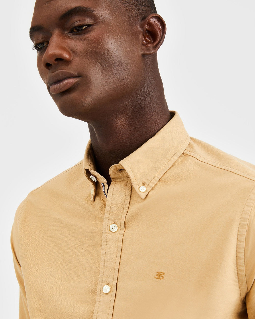 Ben Sherman Beatnik Oxford Garment Dye Skjorte Khaki | NQ0591348