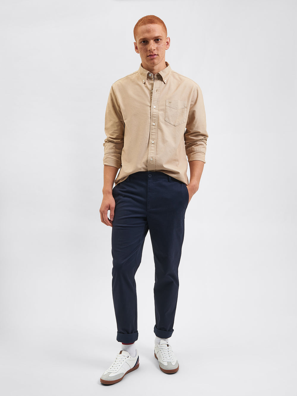 Ben Sherman Beatnik Oxford Garment Dye Skjorte Grå | EN3910564