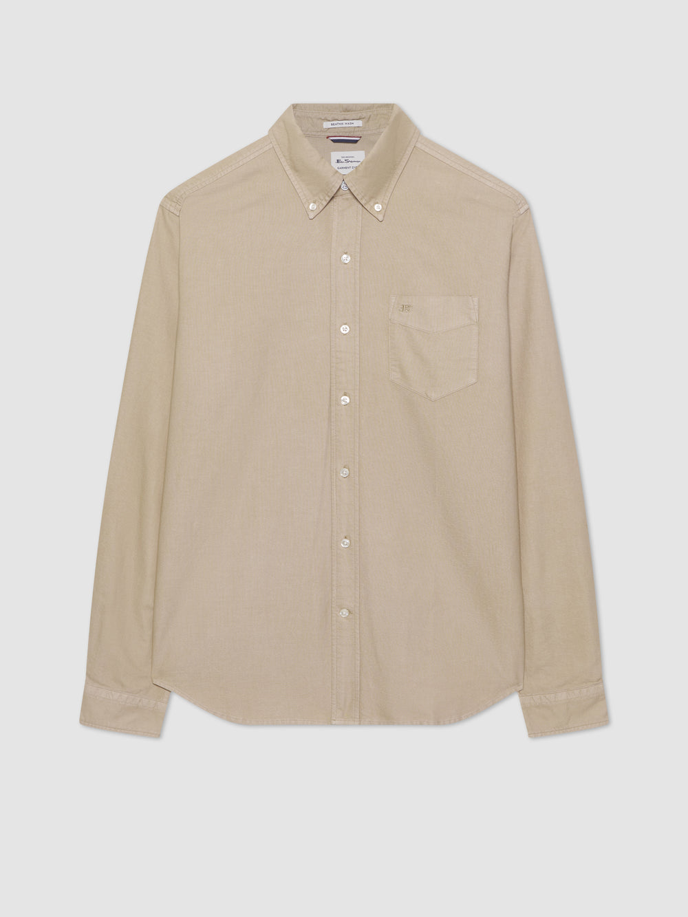 Ben Sherman Beatnik Oxford Garment Dye Skjorte Grå | EN3910564