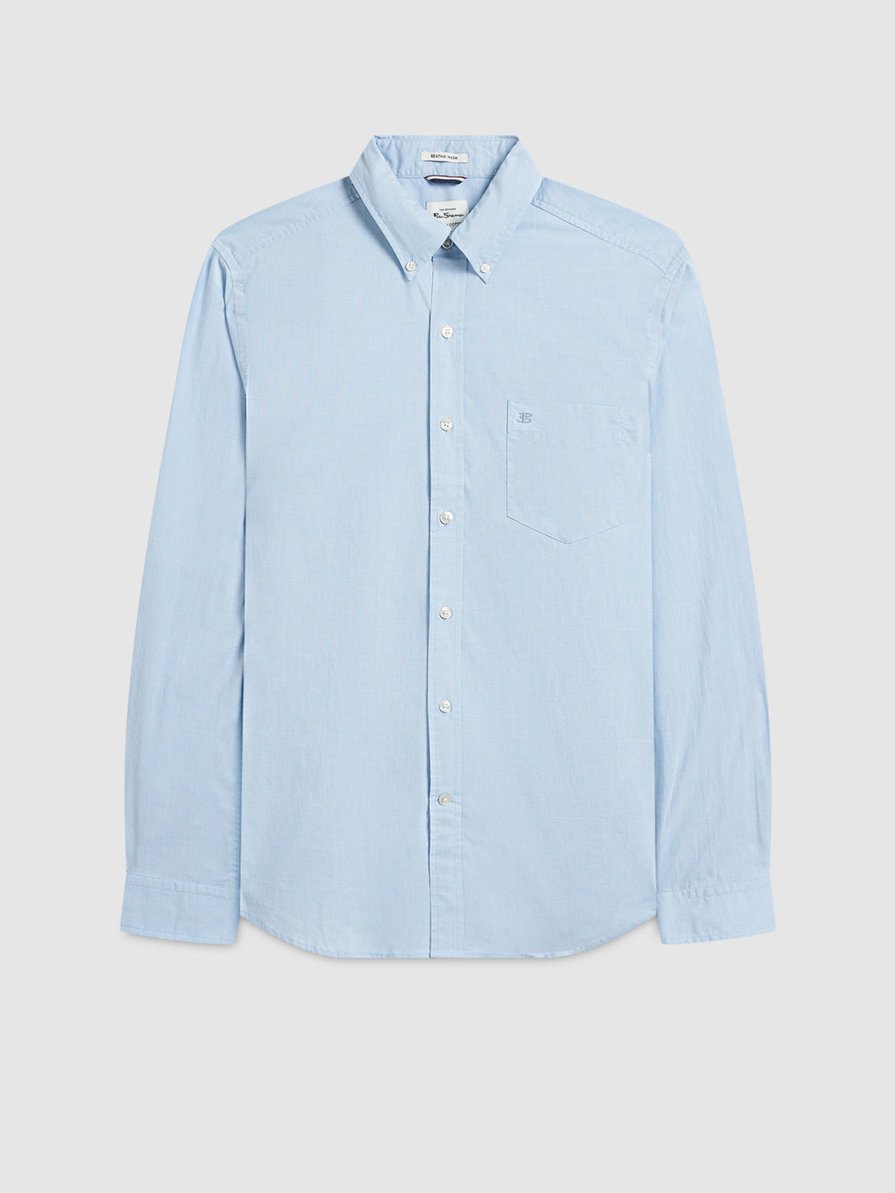 Ben Sherman Beatnik Wash Long-Sleeve Skjorte Blå | YI7053642