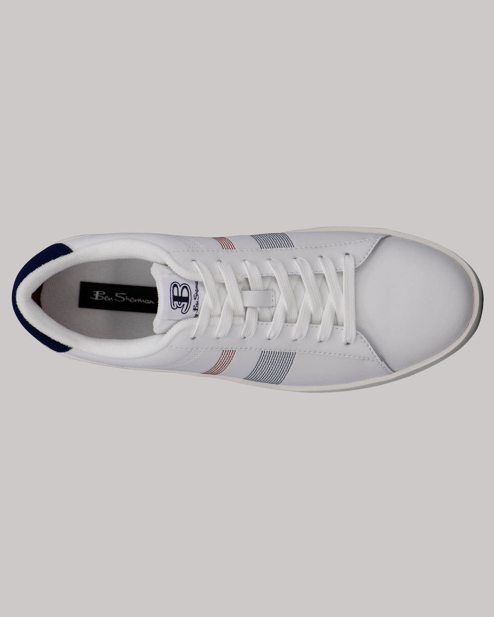 Ben Sherman Boxwell Sneakers Hvite Marineblå Rød | BA9214507