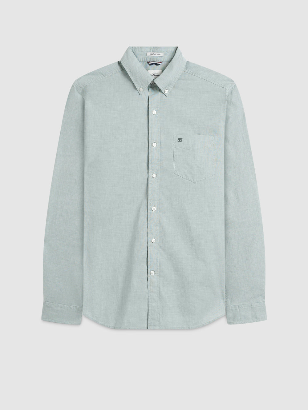 Ben Sherman Brighton Oxford Organic Green Skjorte Grønn | YR5026783