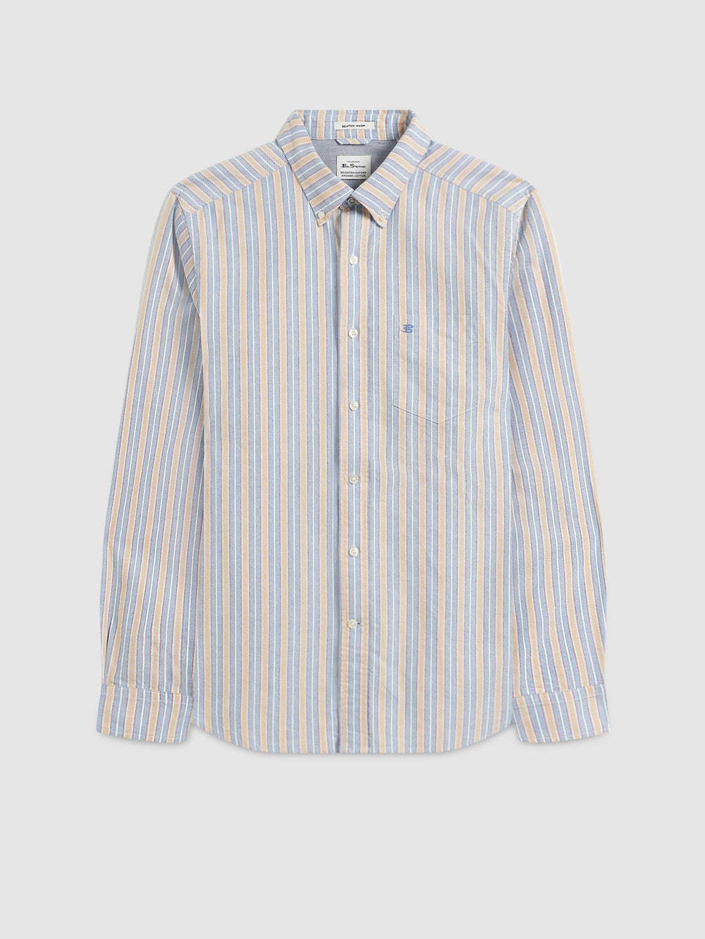 Ben Sherman Brighton Oxford Organic Skjorte Blå Multicolor | PA1328096