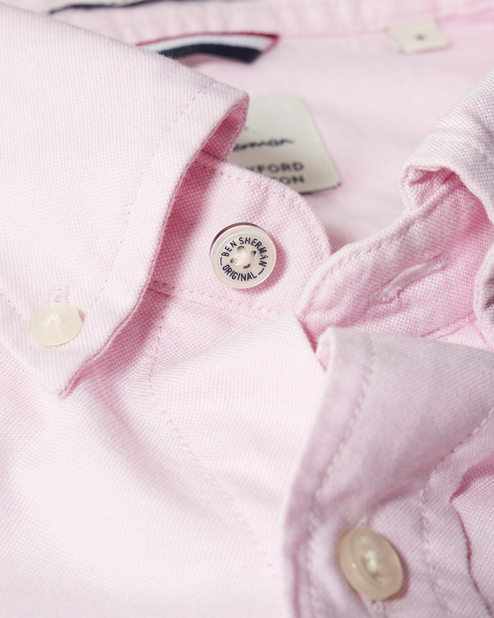 Ben Sherman Brighton Oxford Organic Skjorte Rosa | DV8241507