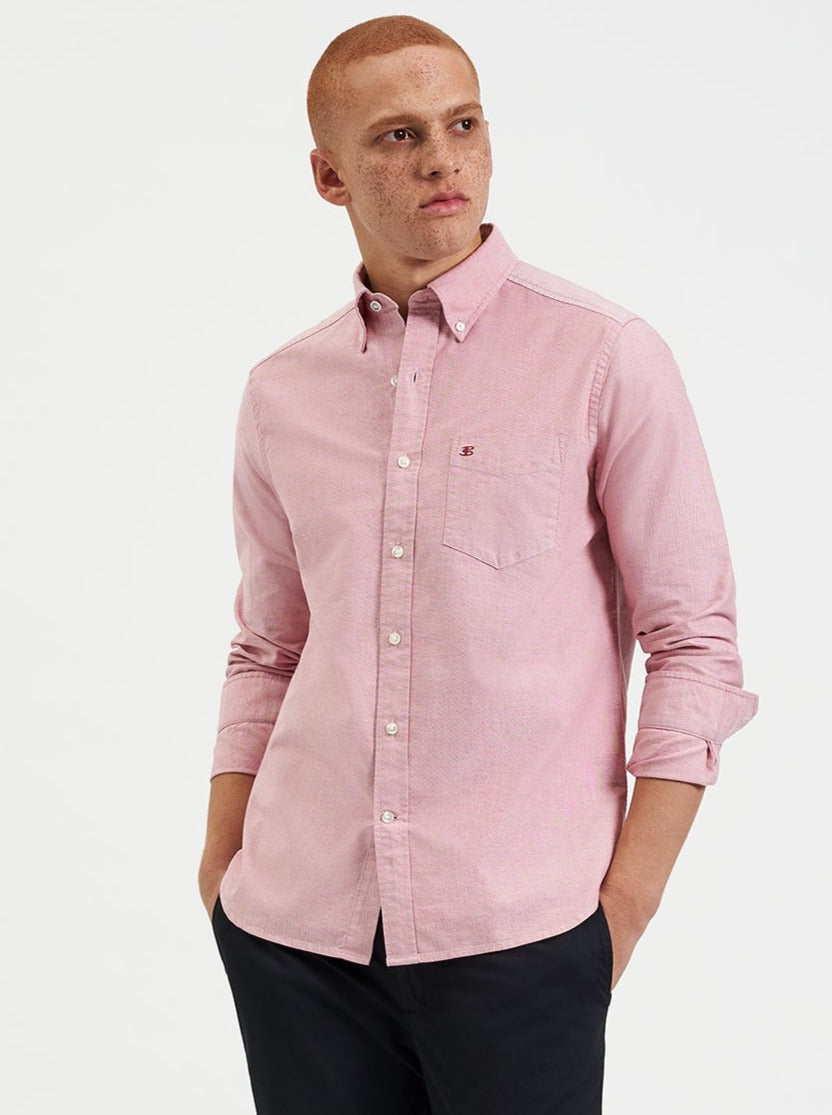 Ben Sherman Brighton Oxford Organic Skjorte Lyse Rød | OB3814726