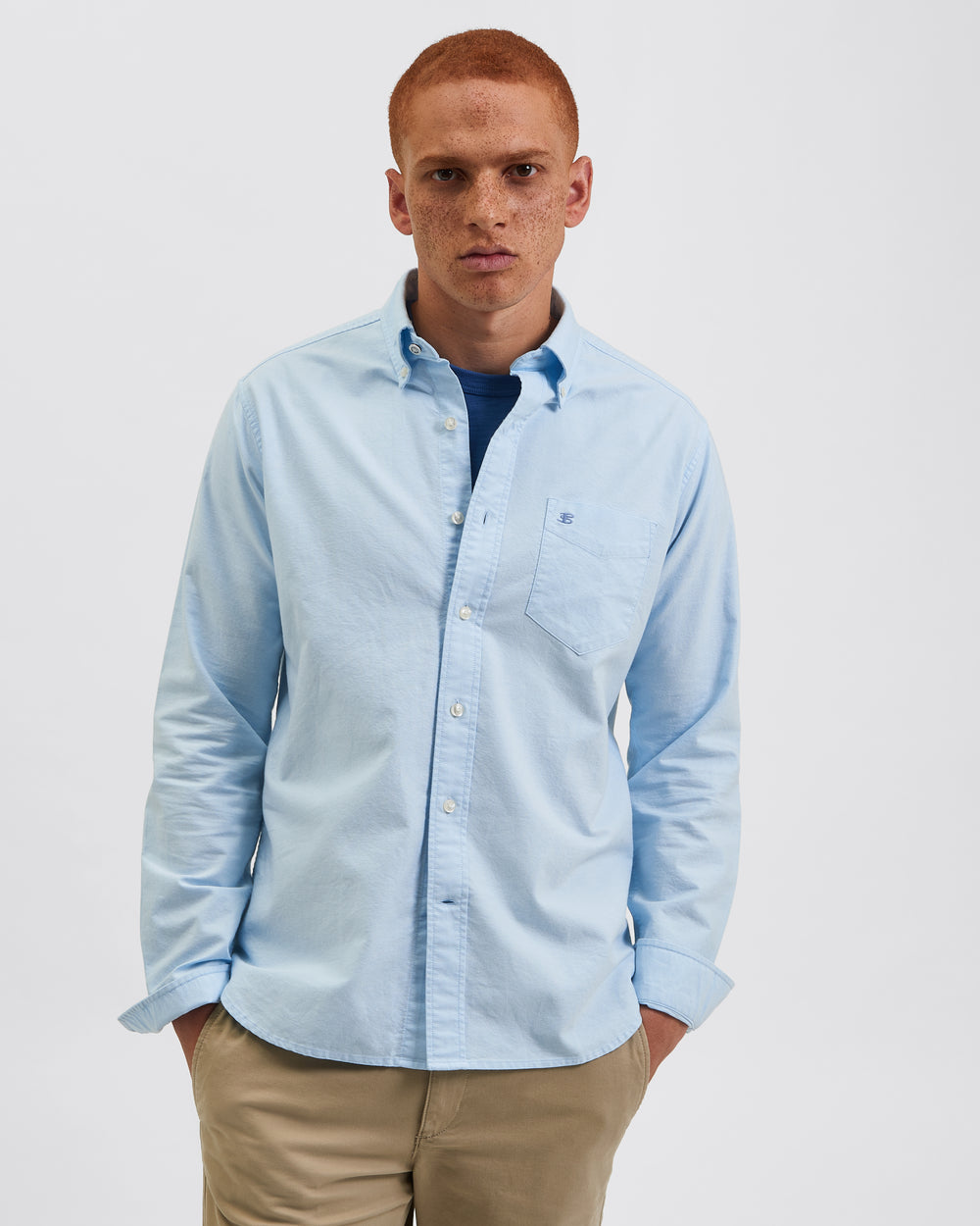 Ben Sherman Brighton Oxford Organic Skjorte Blå | KW5421869