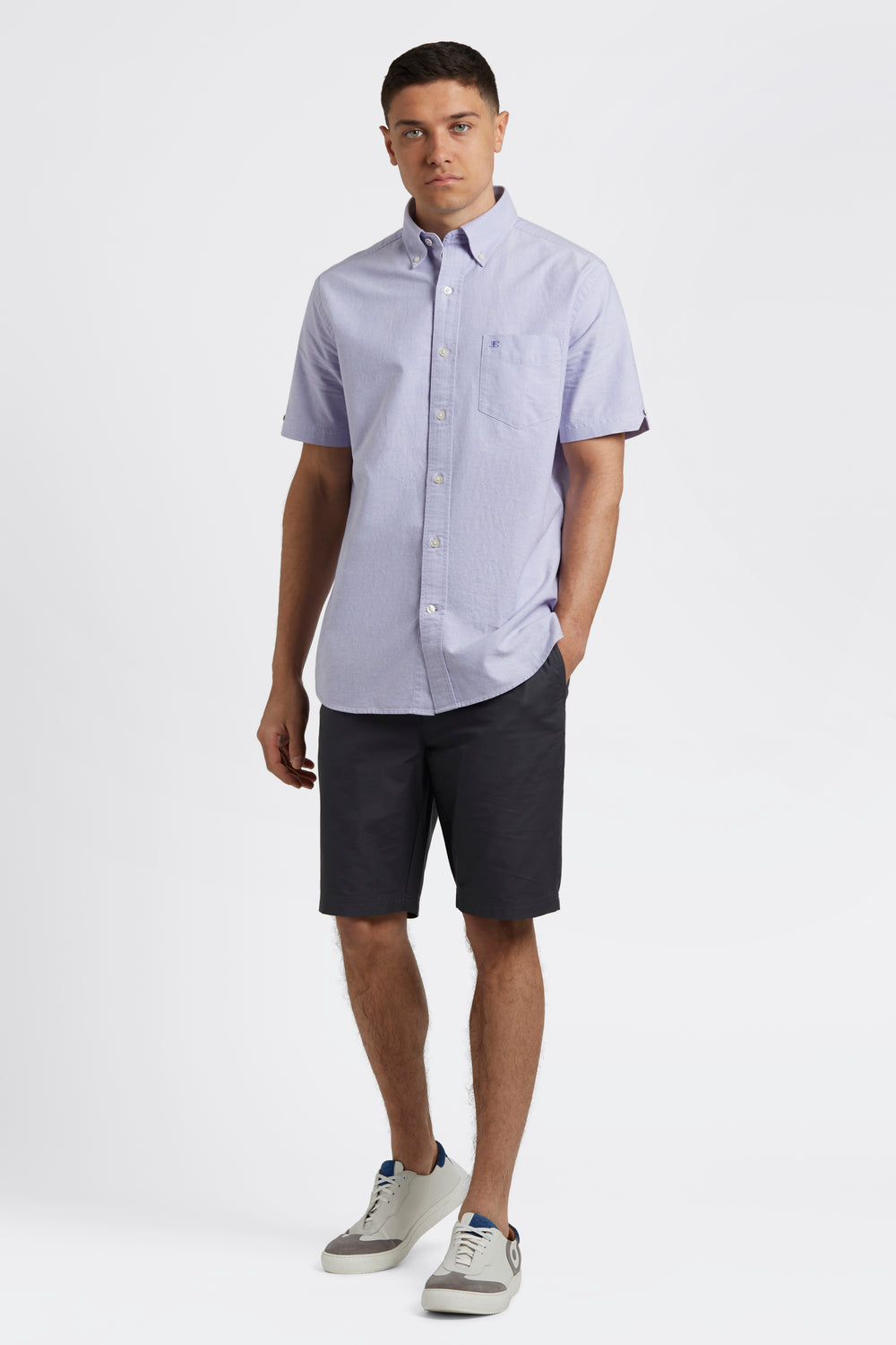 Ben Sherman Brighton Oxford Skjorte Lilla | DA6075813