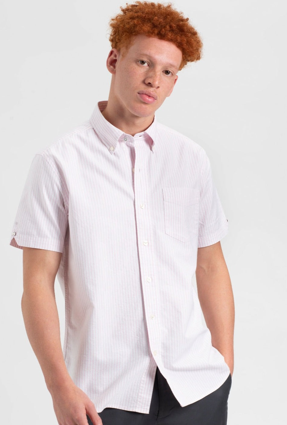 Ben Sherman Brighton Oxford Skjorte Rosa | VZ5137098