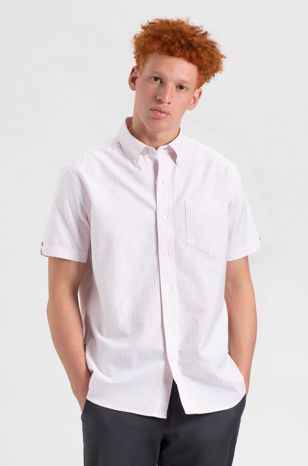 Ben Sherman Brighton Oxford Skjorte Rosa | VZ5137098