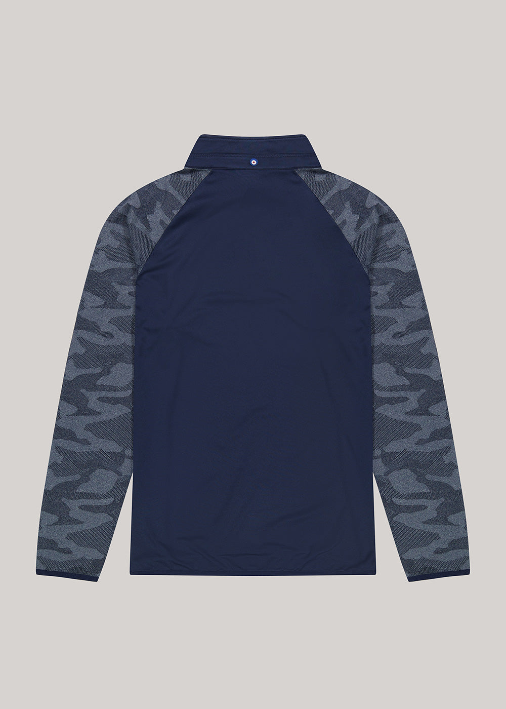 Ben Sherman Camo Jacq. Sleeve Quarter Zip Jakker Marineblå | DJ3610754