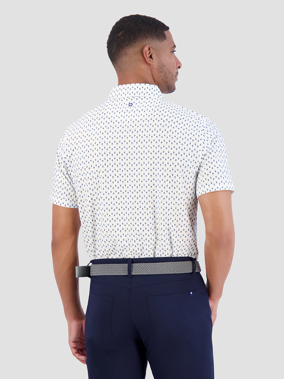 Ben Sherman Chequerboard Geo Polo T Skjorte Hvite | PO8947650