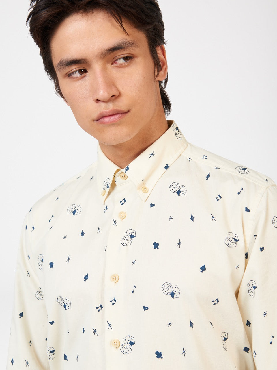 Ben Sherman Conversational Icon Skjorte Hvite | NP0496581