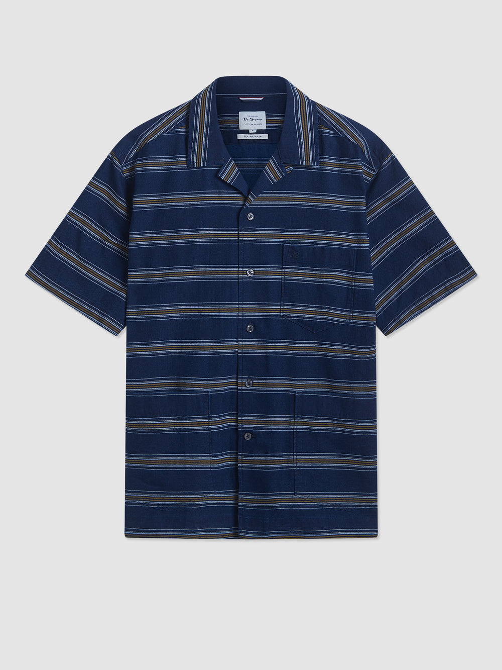 Ben Sherman Dalston Blues Lightweight Stripe Skjorte Indigo | EW7981206