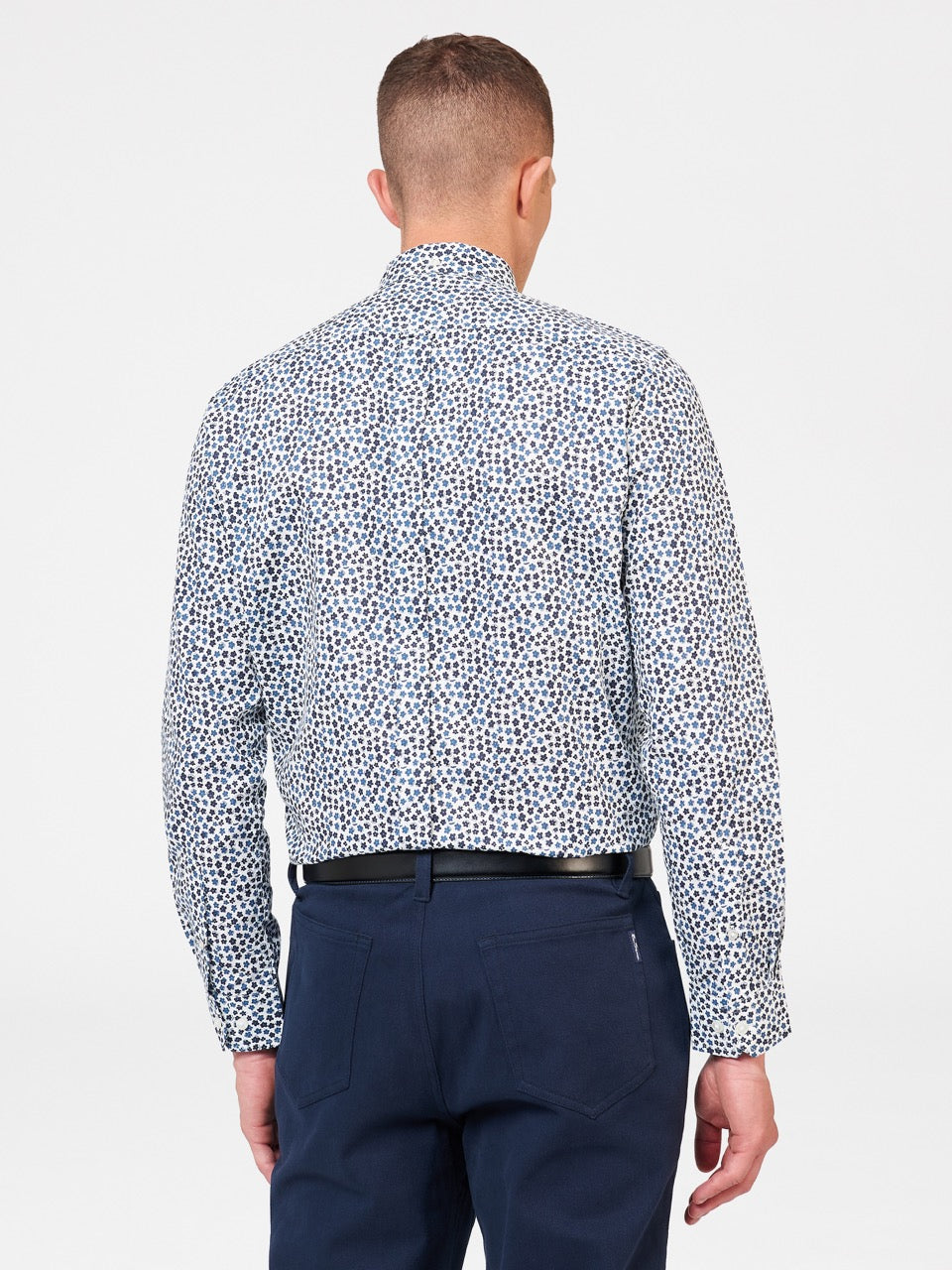 Ben Sherman Ditsy Floral Print Long Sleeve Skjorte Hvite | UD3920781