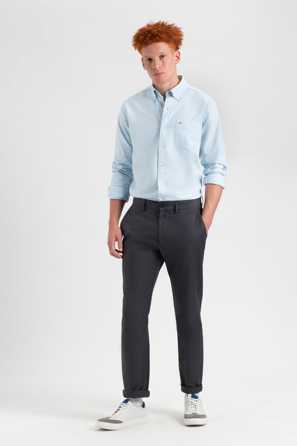 Ben Sherman Everyday Slim Fit Chino Bukse Grå | HD6985210