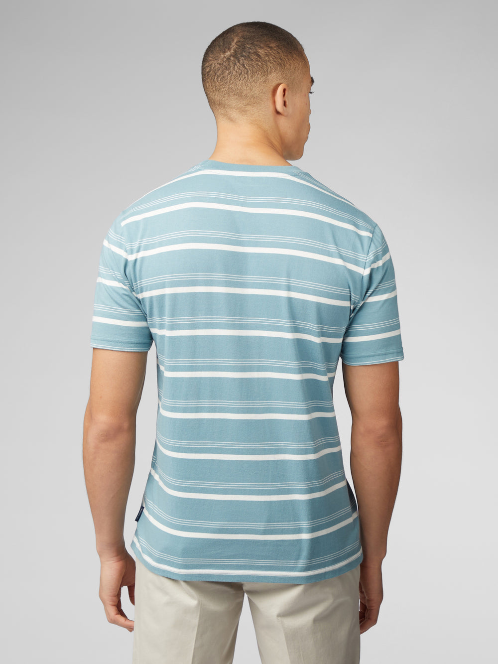 Ben Sherman Fine Stripe T-Skjorte Blå | JG2359140