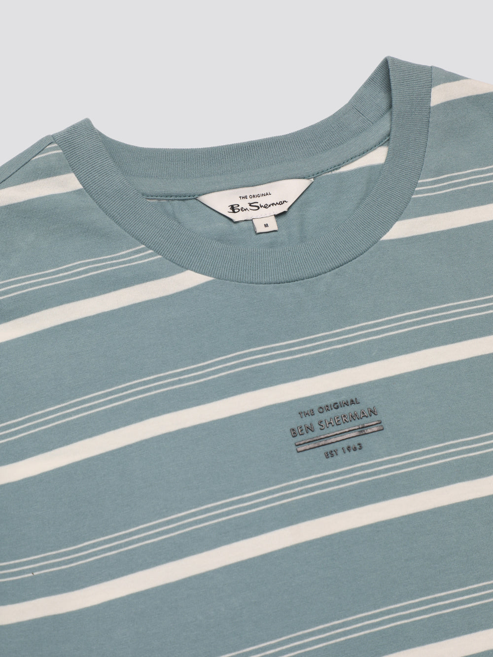 Ben Sherman Fine Stripe T-Skjorte Blå | JG2359140