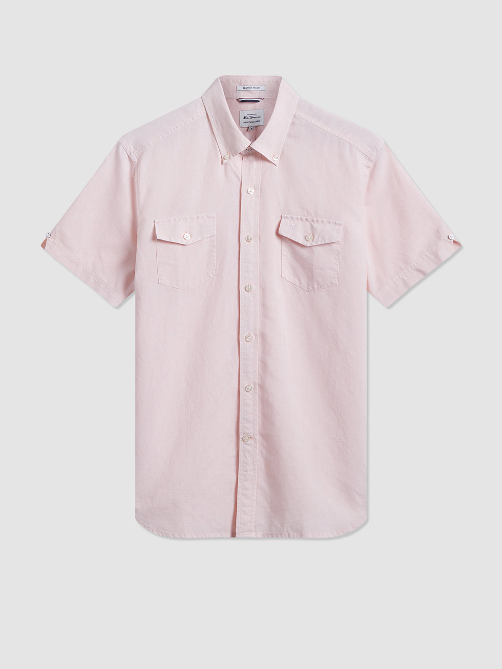 Ben Sherman Garment Dye Linen Skjorte Lyse Rosa | HW2609145