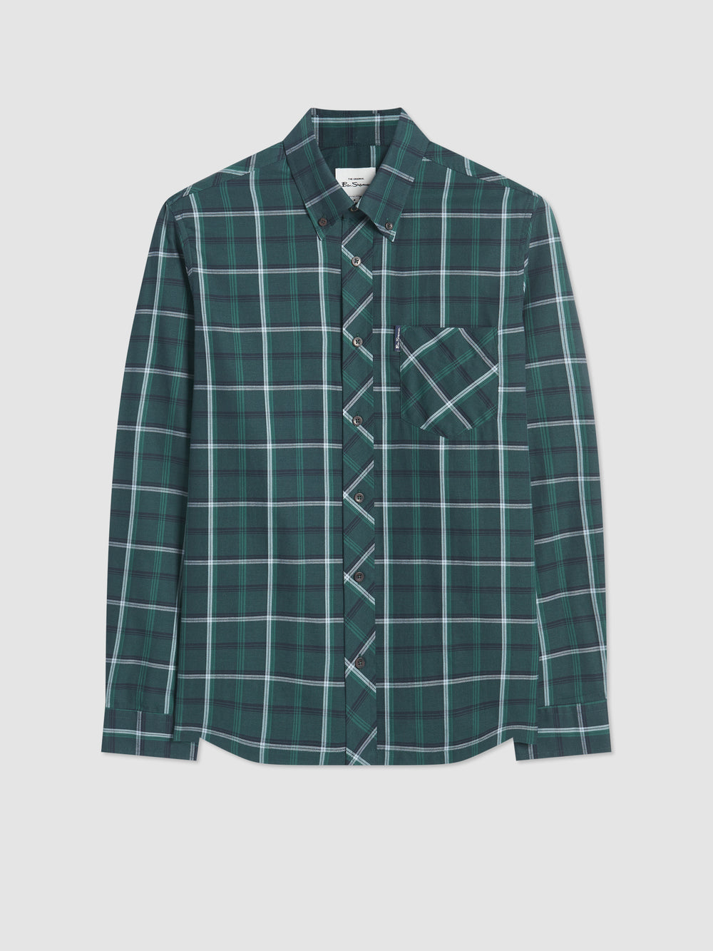 Ben Sherman Grid Check Skjorte Grønn | TW1067459