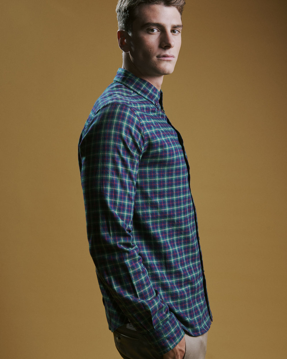 Ben Sherman House Tartan Twill Skjorte Grønn | IQ9850367