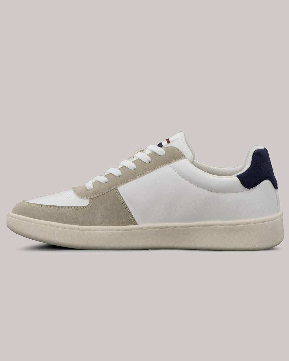 Ben Sherman Hyde Navy Stripe Sneakers Hvite | ZV8092751