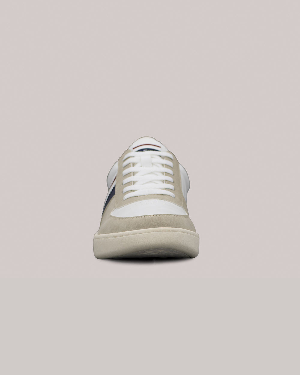 Ben Sherman Hyde Navy Stripe Sneakers Hvite | ZV8092751