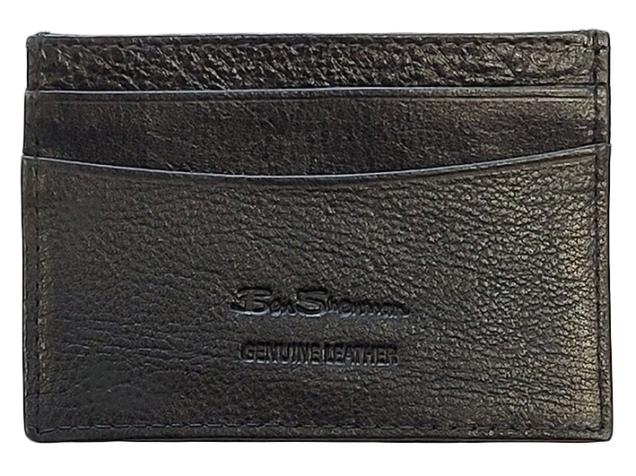 Ben Sherman Koki Leather Card Holder Lommebok Svarte | MN8926541